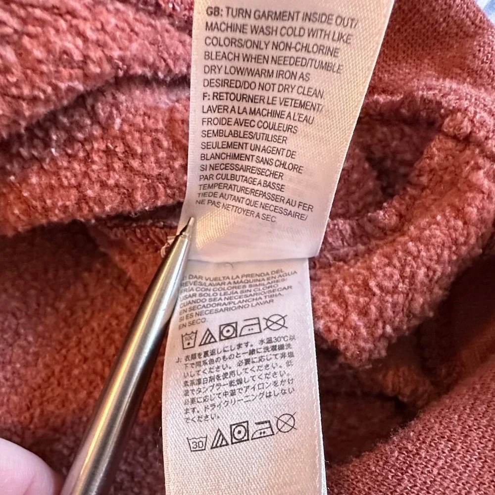 The North Face Sweatshirt Mens XL Burnt Orange Crewneck Fleece Logo F17 721556